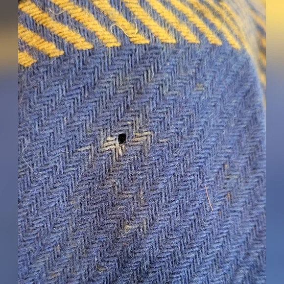 Vintage Diane Von Furstenberg Women's Funky Mod Plaid Wool Blazer Size 6 - Picture 8 of 16